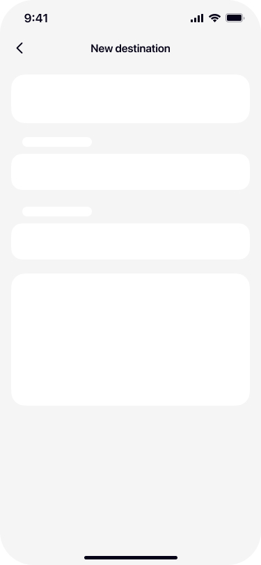Completed WhatsApp destination form with phone number in Re:Text app